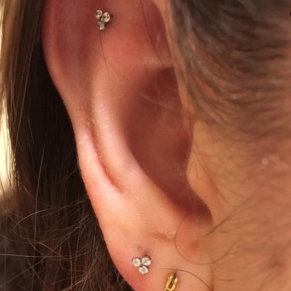 Neometal Trinity Gem Threadless End - Picture 5 of 5